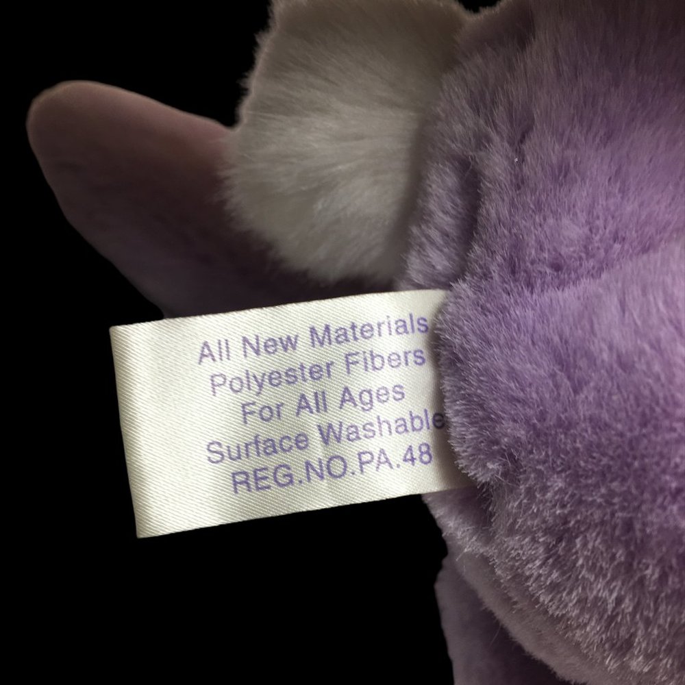 Commonwealth Eggcetera Bunny Rabbit Purple Lilac Stuffed Animal Easter Plush HTF - Picture 7 of 8